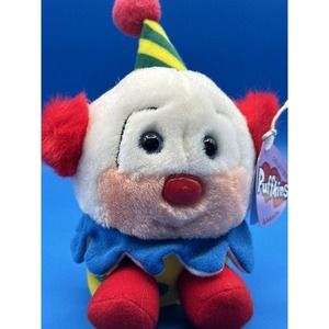 Rare y2k Puffkins Giggles The Clown Vintage 6" Plush Circus Circus With Tags
